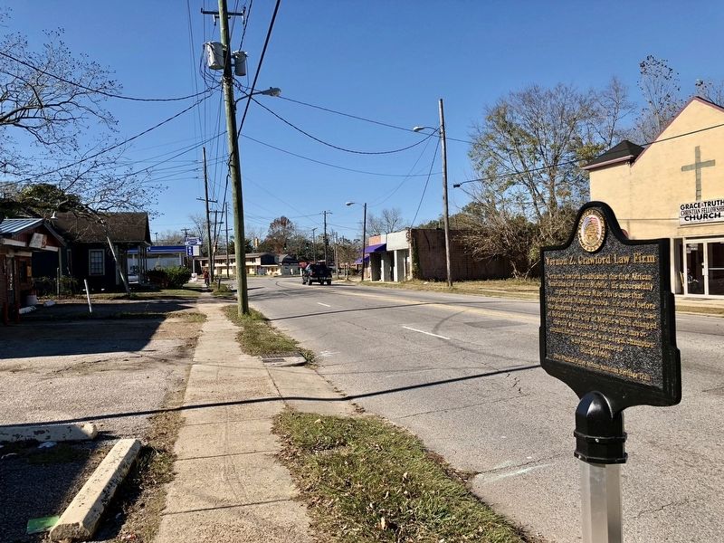 View from marker looking west on Martin Luther King Jr. Avenue. image. Click for full size.