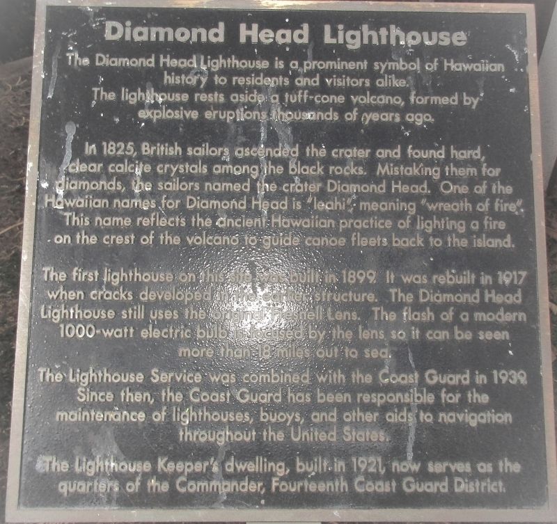 Diamond Head Lighthouse Marker image. Click for full size.
