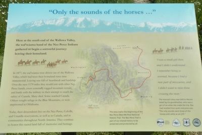 "Only the sounds of the horses..." Marker image. Click for full size.