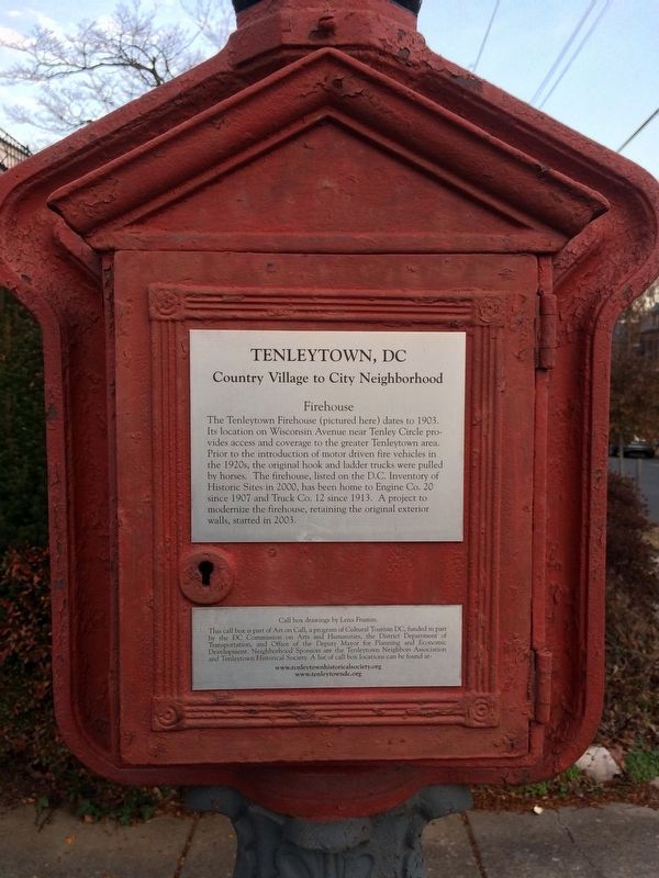 Back of Firehouse Marker. Click for full size. Back of Firehouse Marker image. Click for full size.