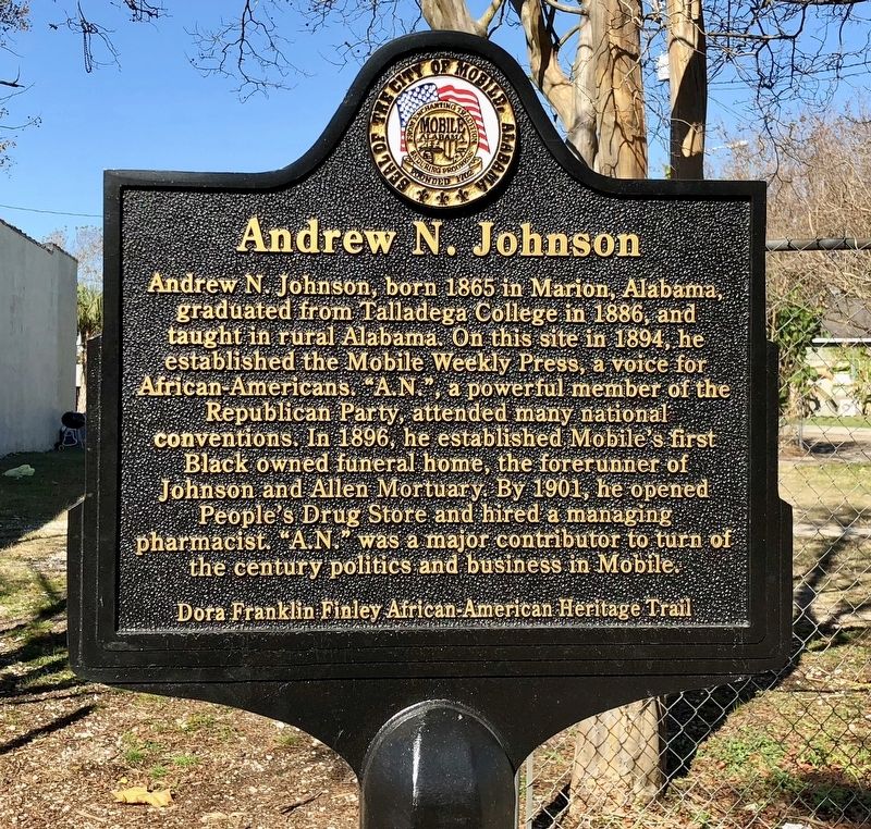Andrew N. Johnson Marker. Click for full size. Andrew N. Johnson Marker image. Click for full size.