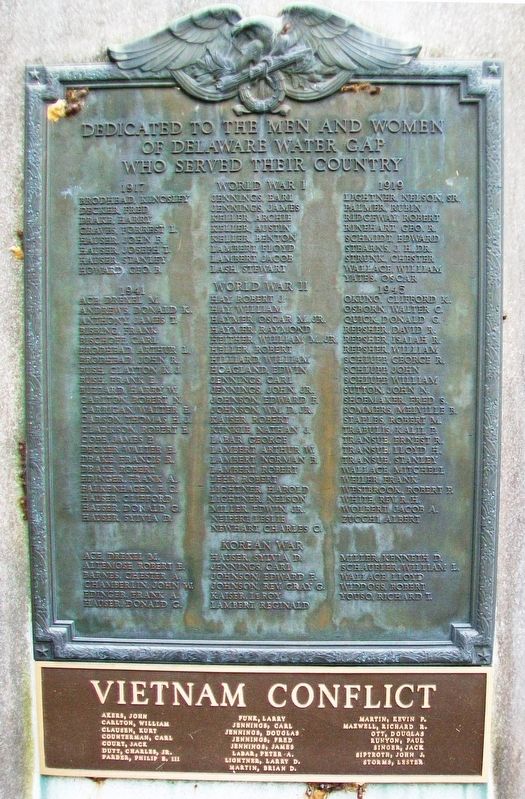 War Memorial Marker. Click for full size. War Memorial Marker image. Click for full size.