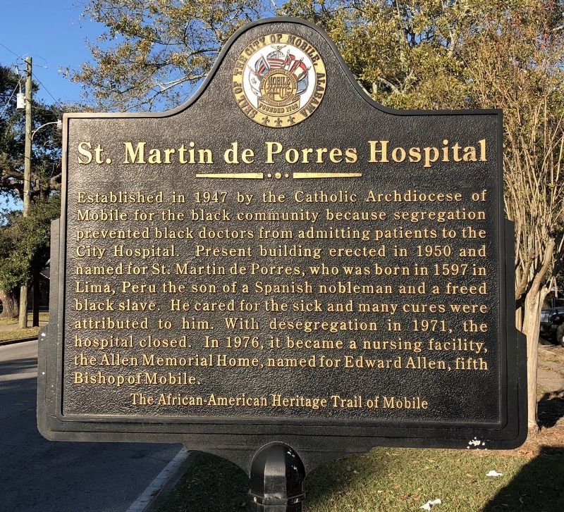 St. Martin de Porres Hospital Marker. Click for full size. St. Martin de Porres Hospital Marker image. Click for full size.