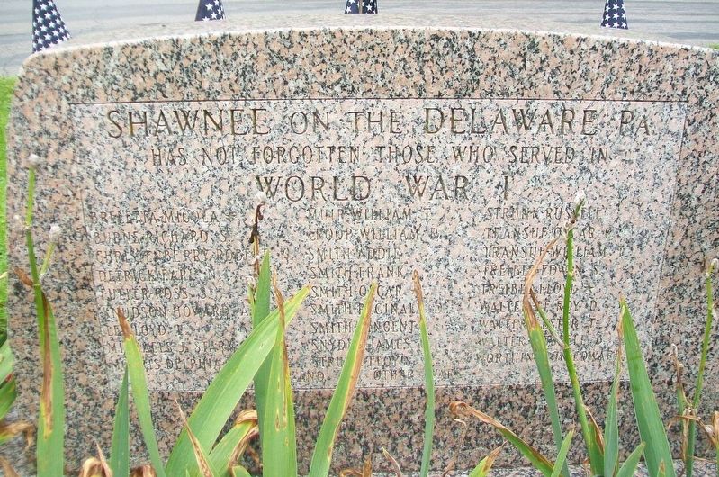 World Wars Memorial - WWI Honor Roll. Click for full size. World Wars Memorial - WWI Honor Roll image. Click for full size.