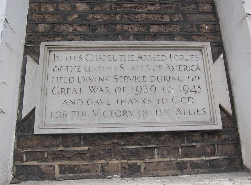 Grosvenor Chapel Marker. Click for full size. Grosvenor Chapel Marker image. Click for full size.