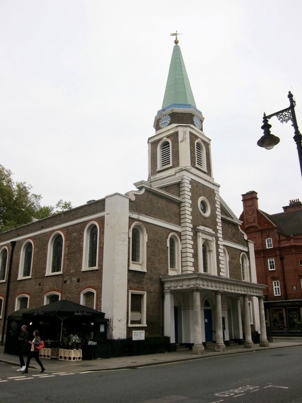 Grosvenor Chapel and Marker. Click for full size. Grosvenor Chapel and Marker image. Click for full size.
