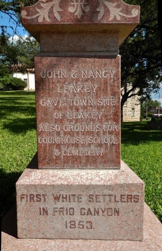 John & Nancy Leakey Memorial detail (<i>near marker</i>) image. Click for full size.