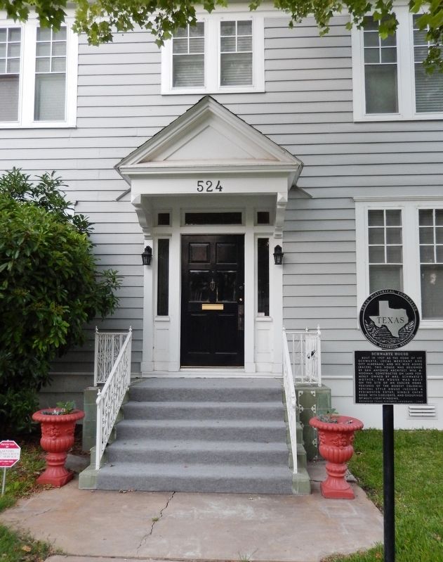 Schwartz House Marker (<i>wide view</i>) image. Click for full size.