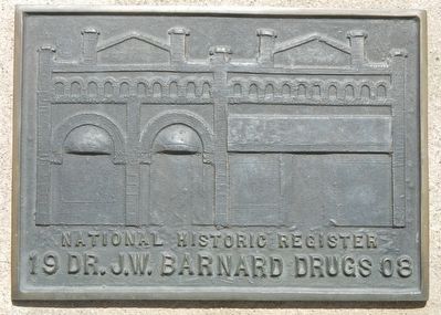 19 Dr. J.W. Barnard Drugs 08 Marker image. Click for full size.