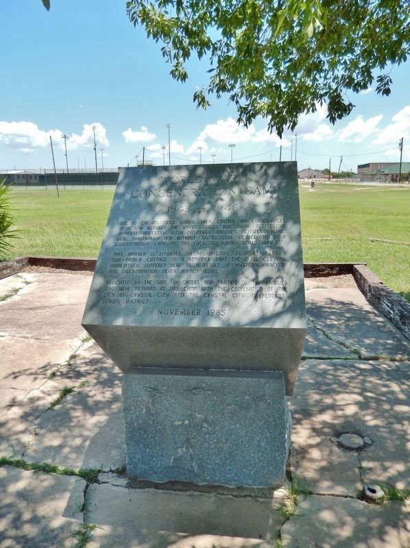 World War II Concentration Camp Marker (<i>front view</i>) image. Click for full size.