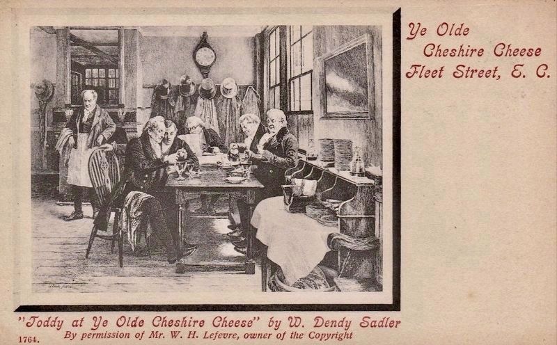 <i>Toddy at Ye Olde Cheshire Cheese</i>. Click for full size. <i>Toddy at Ye Olde Cheshire Cheese</i> image. Click for full size.