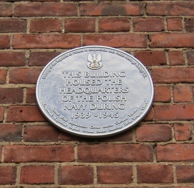 Polish Navy Headquarters Marker. Click for full size. Polish Navy Headquarters Marker image. Click for full size.