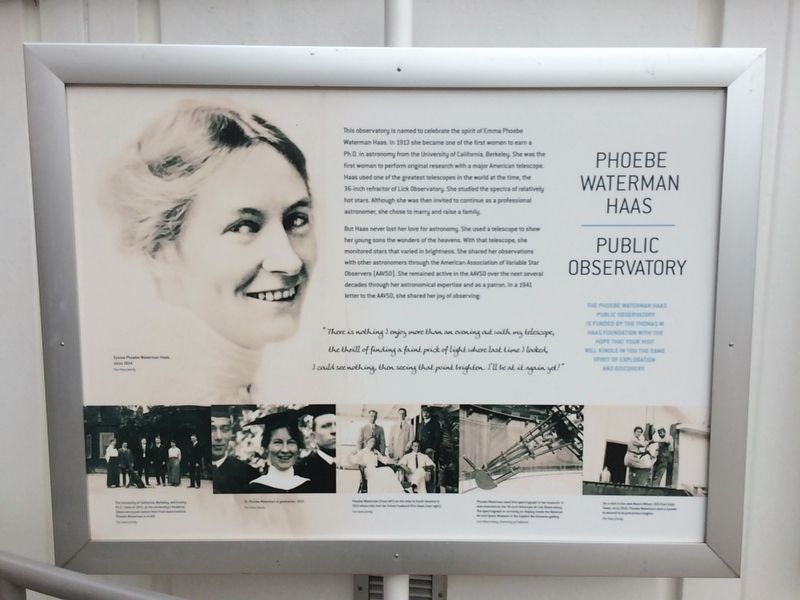 Phoebe Waterman Haas Marker image. Click for full size.