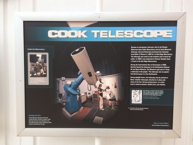Cook Telescope Marker image. Click for full size.