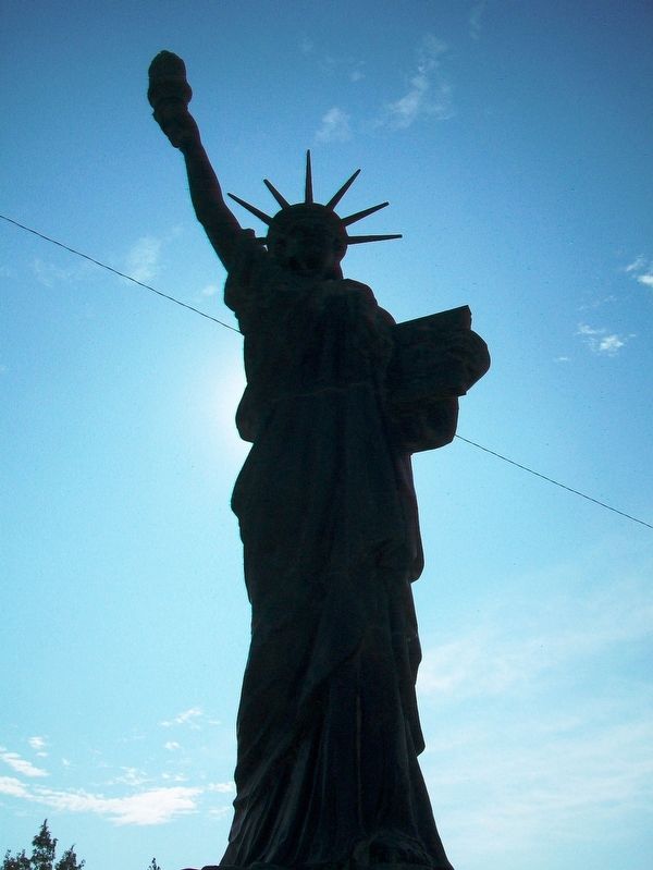 Replica of the Statue of Liberty. Click for full size. Replica of the Statue of Liberty image. Click for full size.