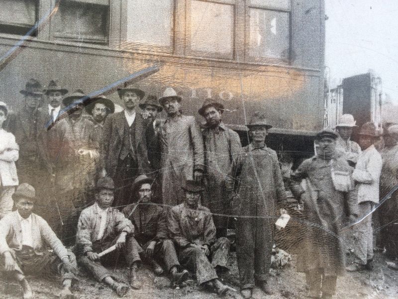Close-up of photo on the Railroads in the Mexican Revolution Marker image. Click for full size.