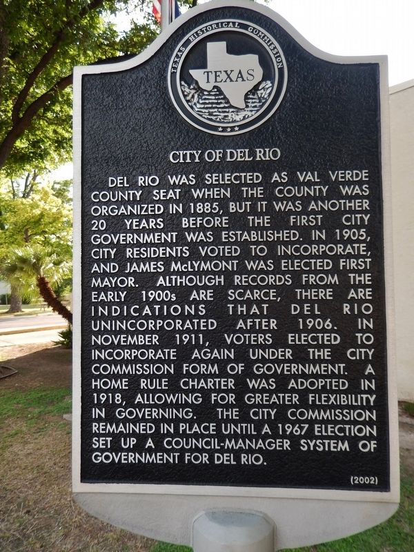 City of Del Rio Marker image. Click for full size.