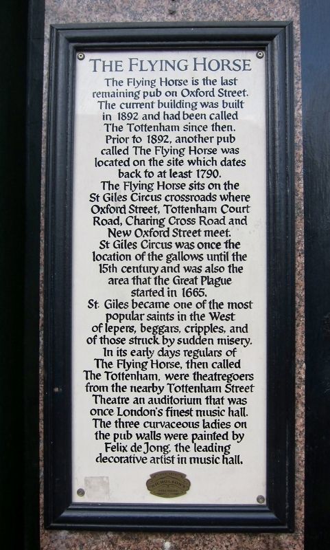 The Flying Horse Marker image. Click for full size.
