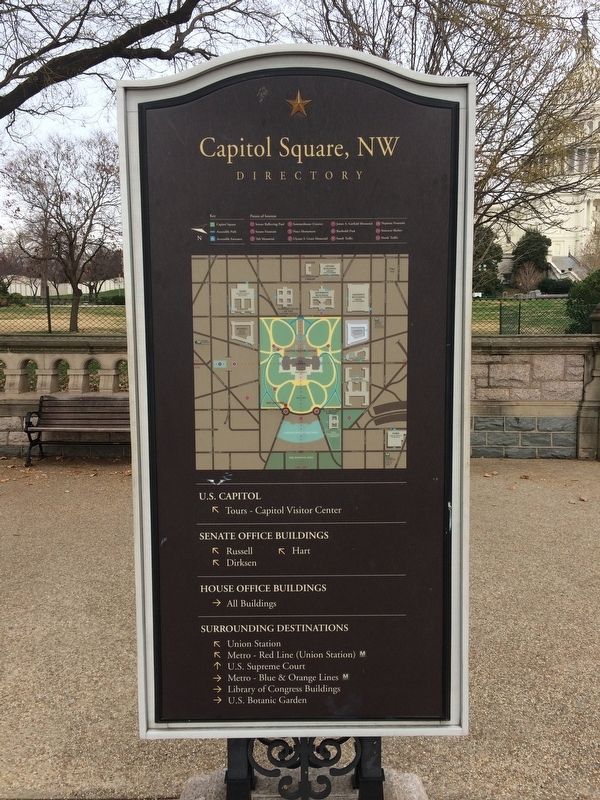 Capitol Square, NW Marker. Click for full size. Capitol Square, NW Marker image. Click for full size.