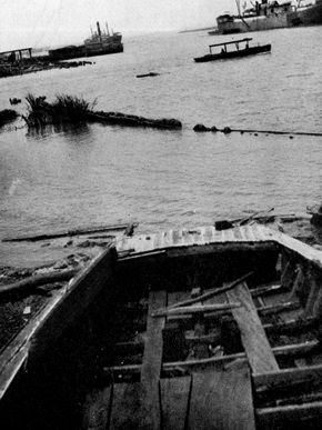 Remnants of the slave ship <i>Clotilde</i>.. Click for full size. Remnants of the slave ship <i>Clotilde</i>. image. Click for full size.
