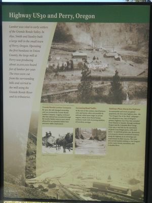 Highway US30 and Perry, Oregon Marker image. Click for full size.