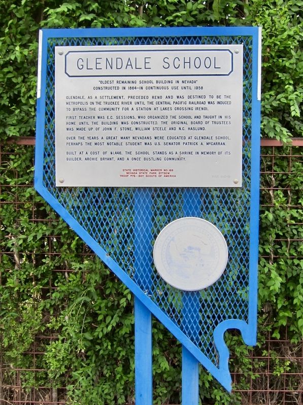 Glendale School Marker image. Click for full size.