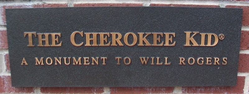 The Cherokee Kid Marker image. Click for full size.