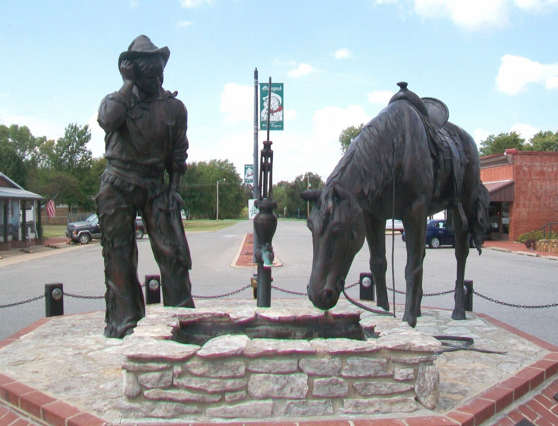 The Cherokee Kid Monument image. Click for full size.