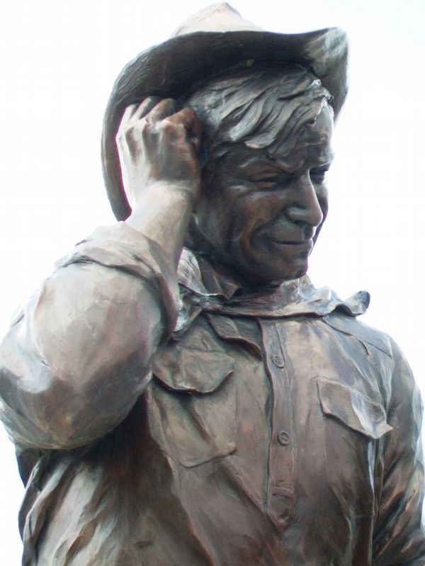 The Cherokee Kid Sculpture Detail image. Click for full size.