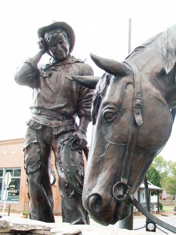 The Cherokee Kid Sculpture Detail image. Click for full size.