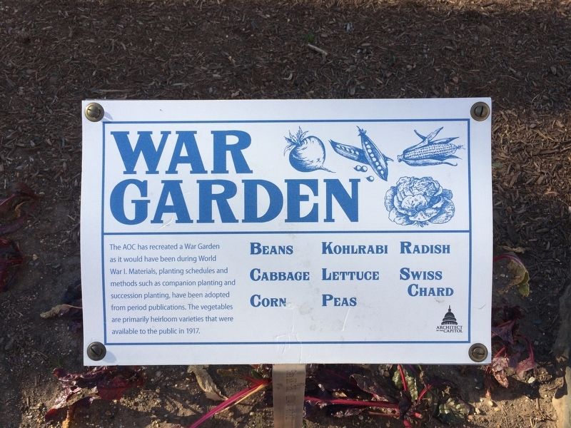 War Garden Marker. Click for full size. War Garden Marker image. Click for full size.