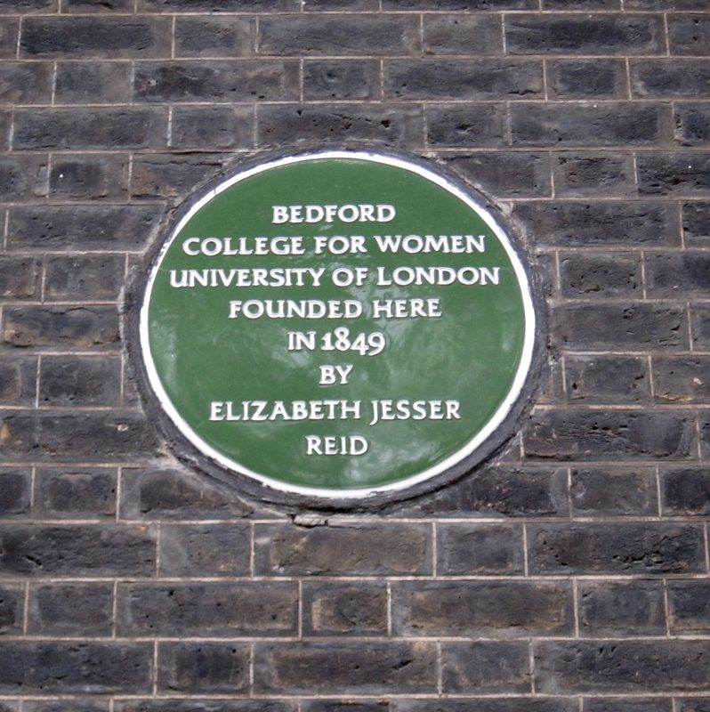 Bedford College for Women Marker image. Click for full size.