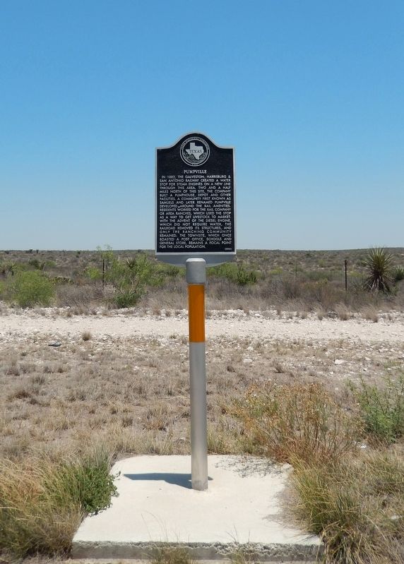 Pumpville Marker (<i>tall view</i>). Click for full size. Pumpville Marker (<i>tall view</i>) image. Click for full size.
