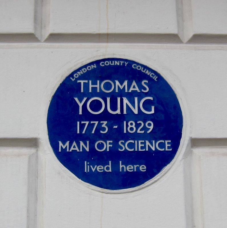 Thomas Young Marker. Click for full size. Thomas Young Marker image. Click for full size.
