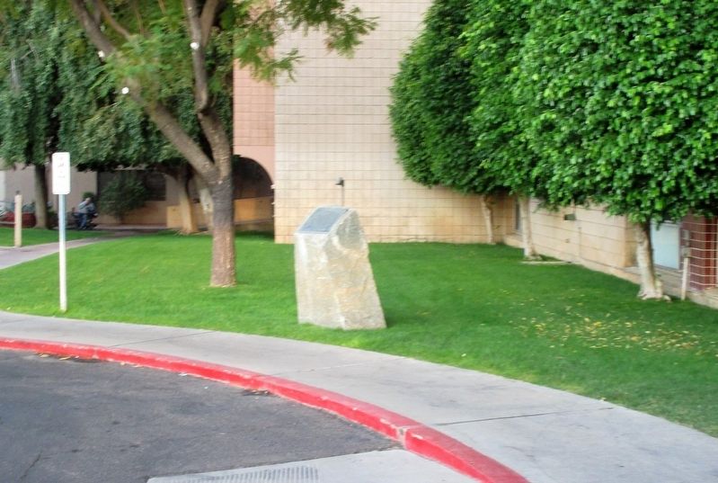 The Original Site of the Desert Mission Marker. Click for full size. The Original Site of the Desert Mission Marker image. Click for full size.