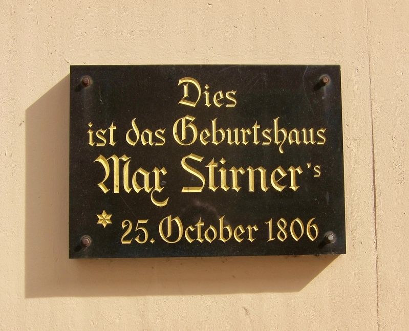 Max Stirner Marker image. Click for full size.