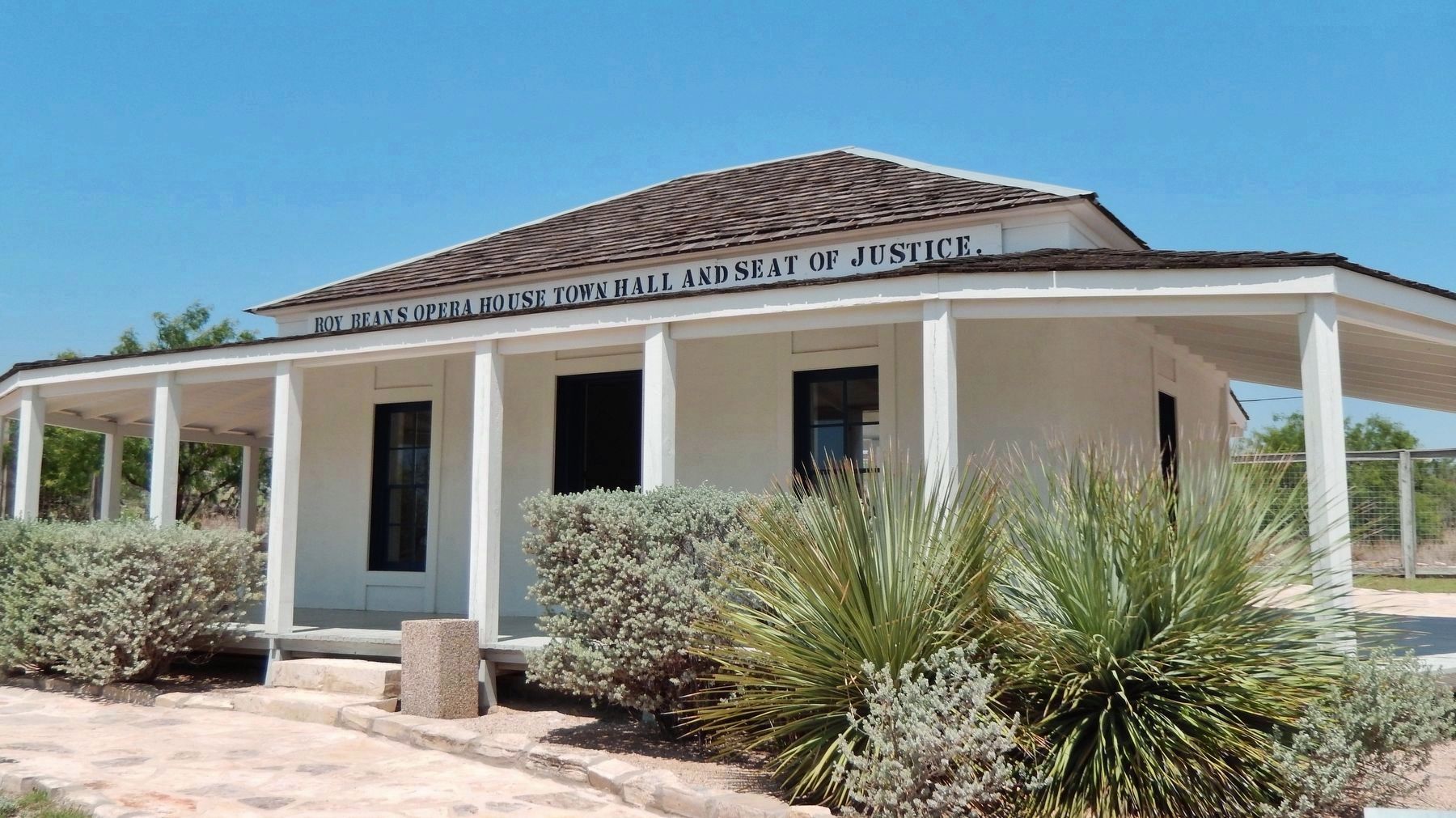 Roy Bean's Home, Opera House, Town Hall and Seat of Justice. Click for full size. Roy Bean's Home, Opera House, Town Hall and Seat of Justice image. Click for full size.