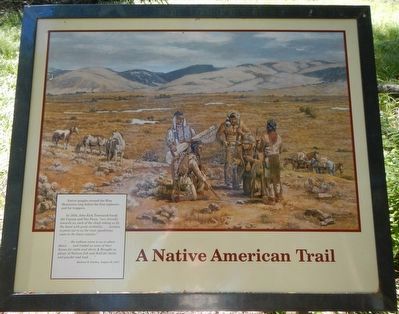 A Native American Trail Marker image. Click for full size.