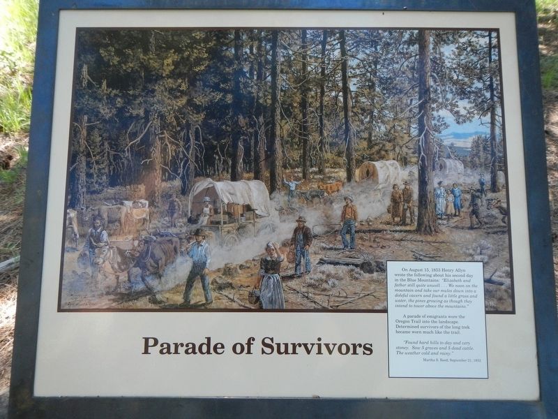 Parade of Survivors Marker. Click for full size. Parade of Survivors Marker image. Click for full size.