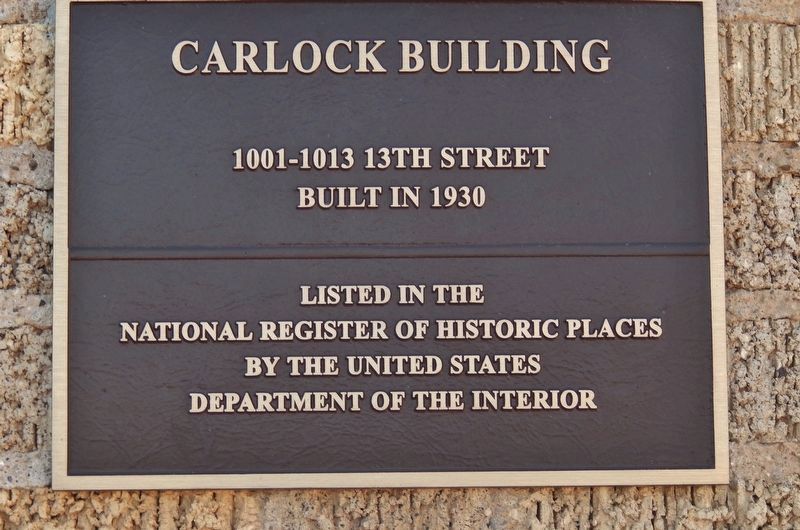 Carlock Building - National Register of Historic Places image. Click for full size.
