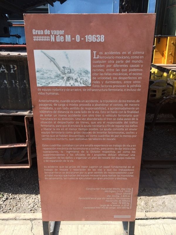 Steam Crane NM-0-19638 Marker image. Click for full size.