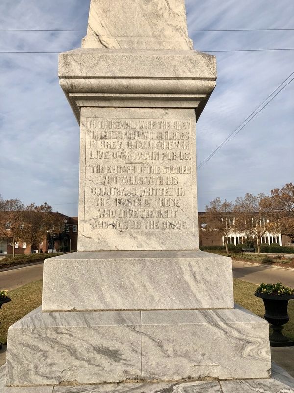 Rankin County Confederate Monument (East face) image. Click for full size.