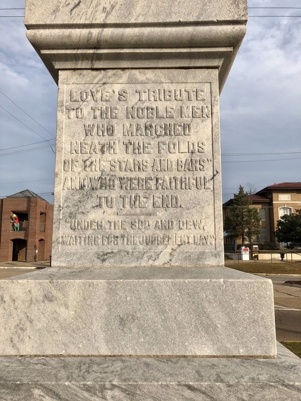 Rankin County Confederate Monument (South face) image. Click for full size.