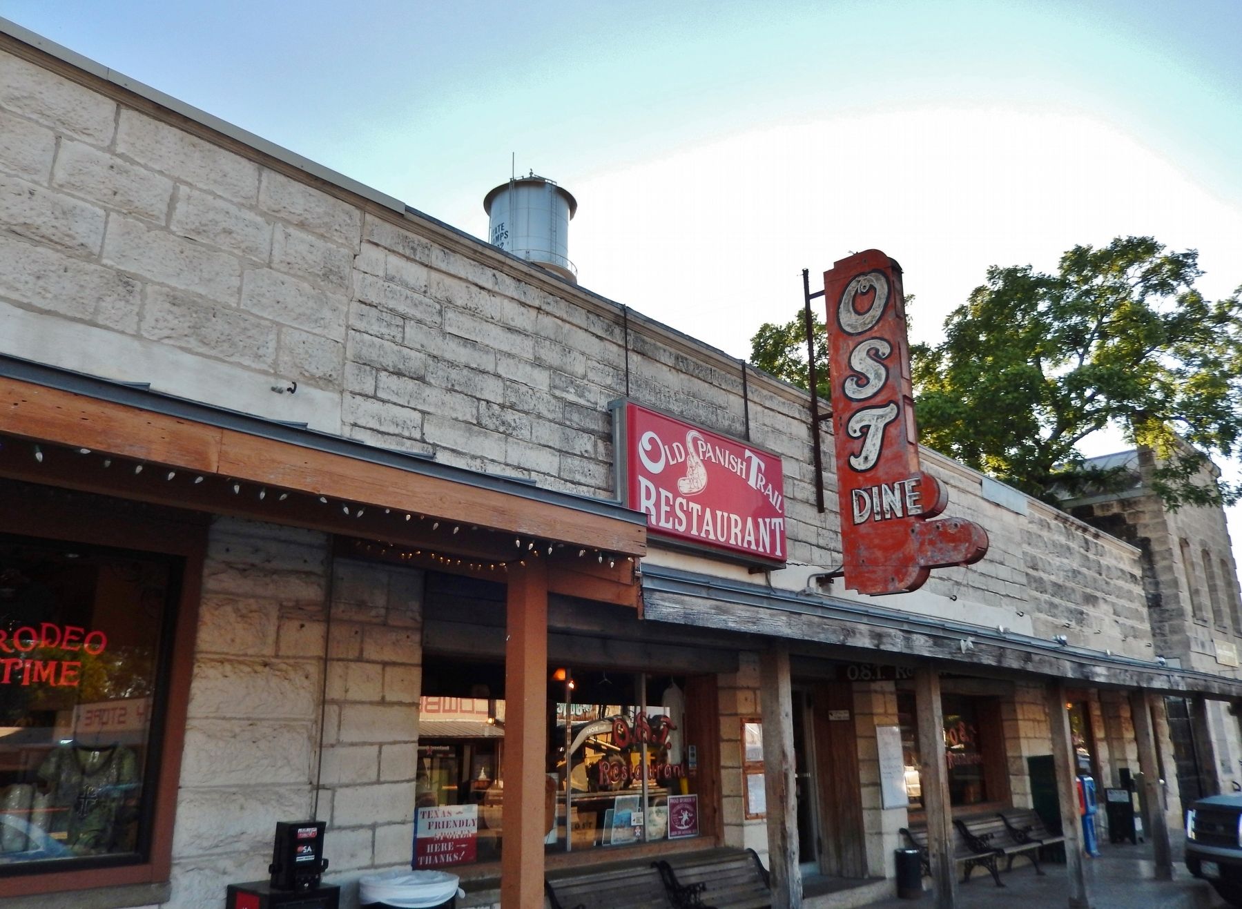 Old Spanish Trail Restaurant (<i>building adjacent to Old Huffmeyer Store</i>). Click for full size. Old Spanish Trail Restaurant (<i>building adjacent to Old Huffmeyer Store</i>) image. Click for full size.