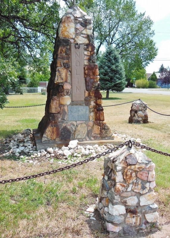Charles Nolin Monument (<i>front view</i>) image. Click for full size.