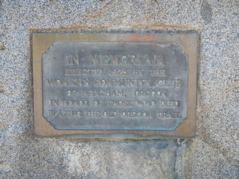 Oregon Trail Memorial Marker. Click for full size. Oregon Trail Memorial Marker image. Click for full size.