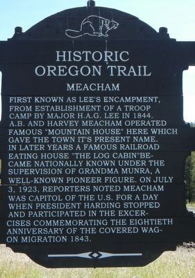 Meacham Marker. Click for full size. Meacham Marker image. Click for full size.