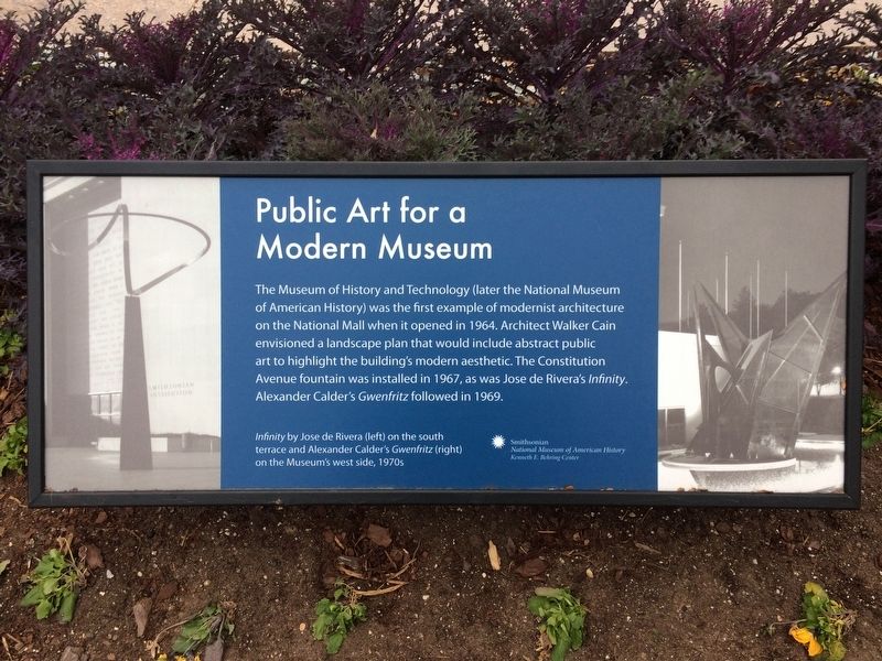 Public Art for a Modern Museum Marker image. Click for full size.
