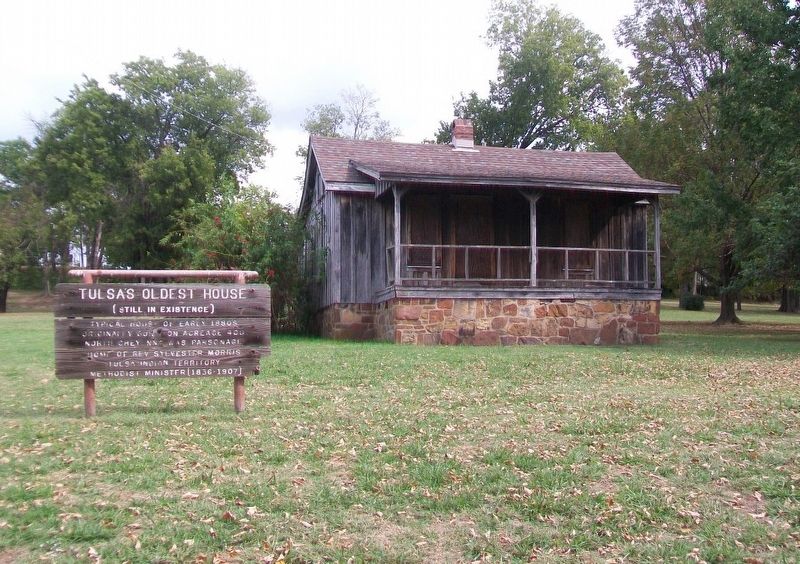 Tulsa's Oldest House and Marker image. Click for full size.