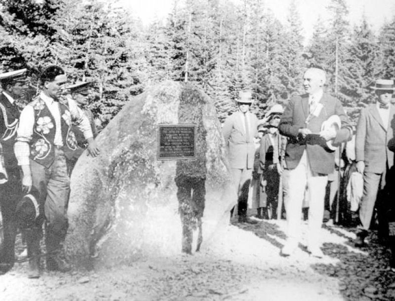 President Harding at the Dedication of This Monument.. Click for full size. President Harding at the Dedication of This Monument. image. Click for full size.